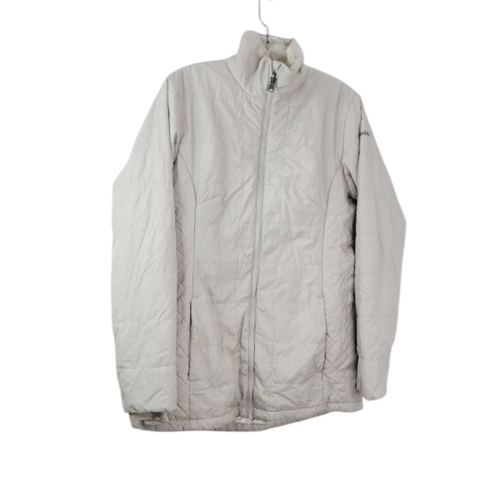 Columbia Women's Gray Omni-Heat Interchange Padded Puffer Jacket Size M